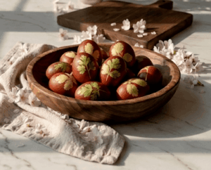 Eier natürlich färben mit Zwiebelschalen